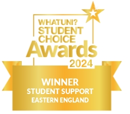 WhatUni Student Support Eastern England Winner 2024 logo