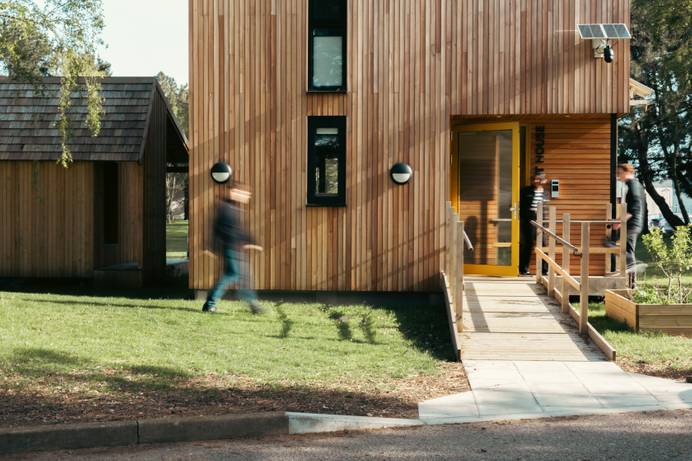 View of the entrance to the DigiTech Smart House