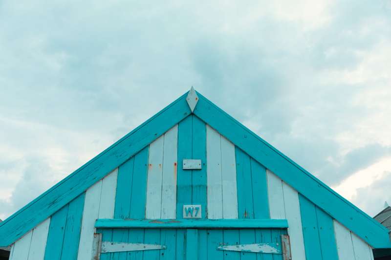 Beach hut on Felixstowe seafront