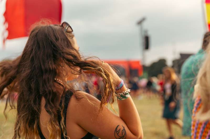Students at the Latitude festival