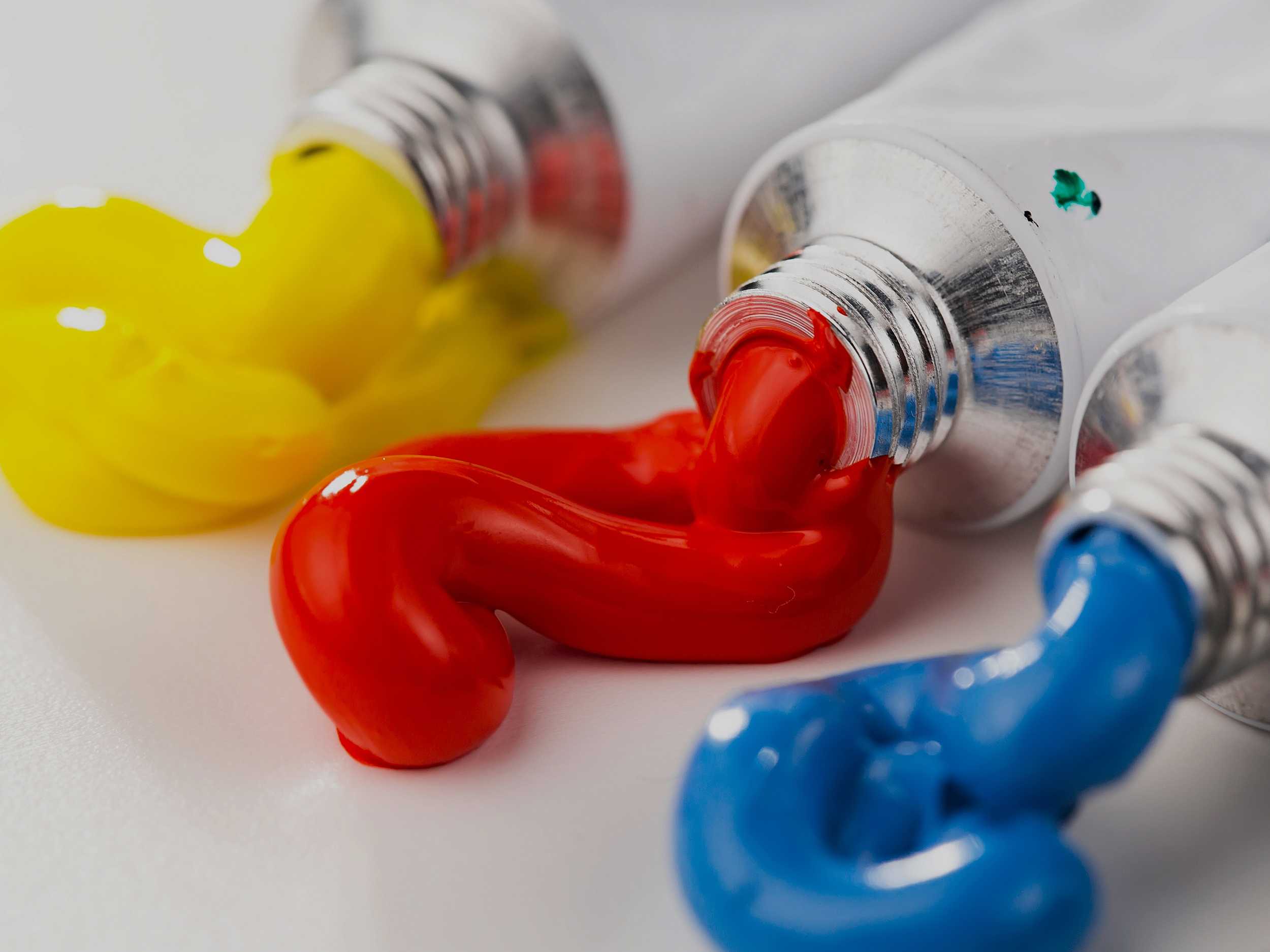 Tubes of paint