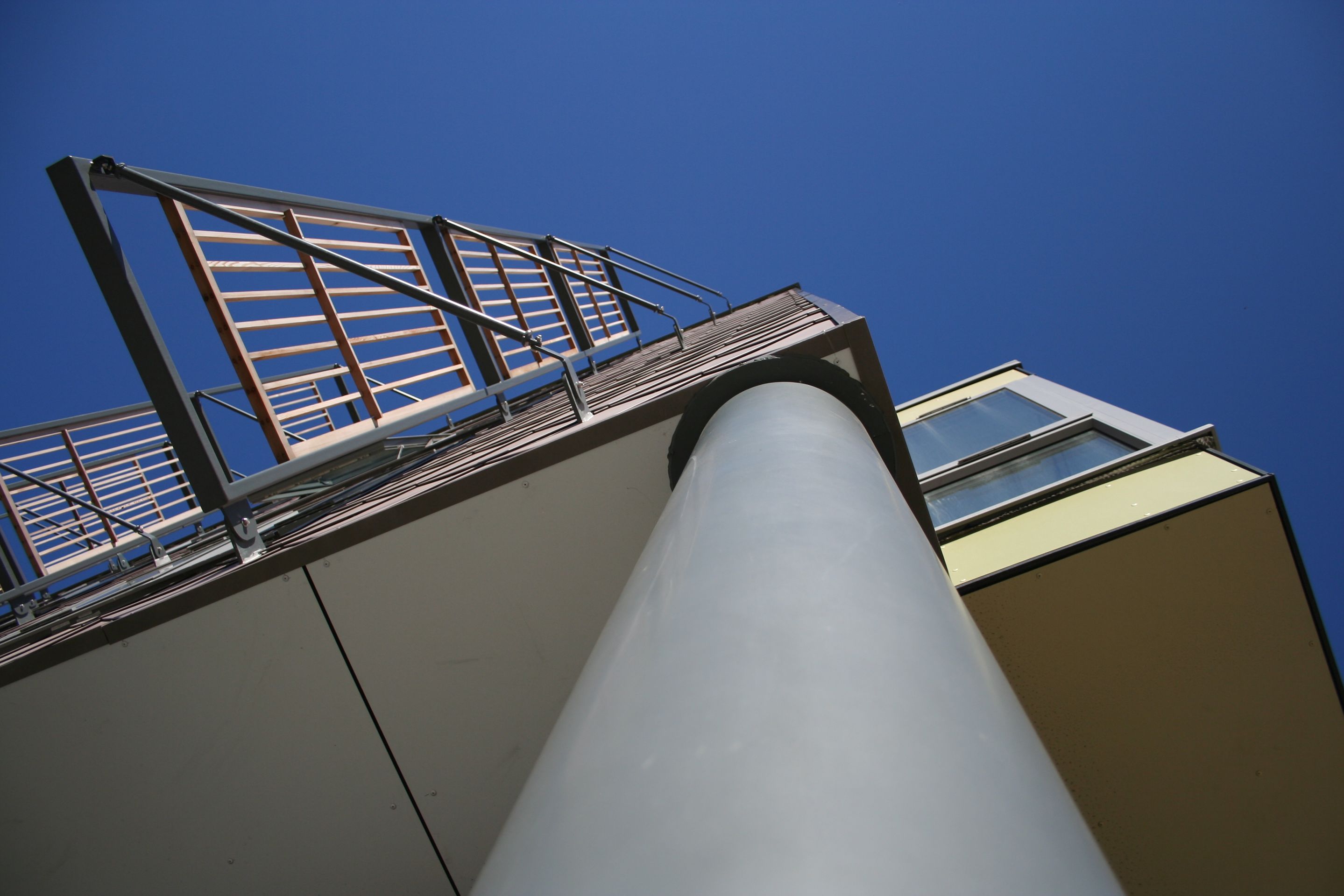 Close-up of Athena Hall