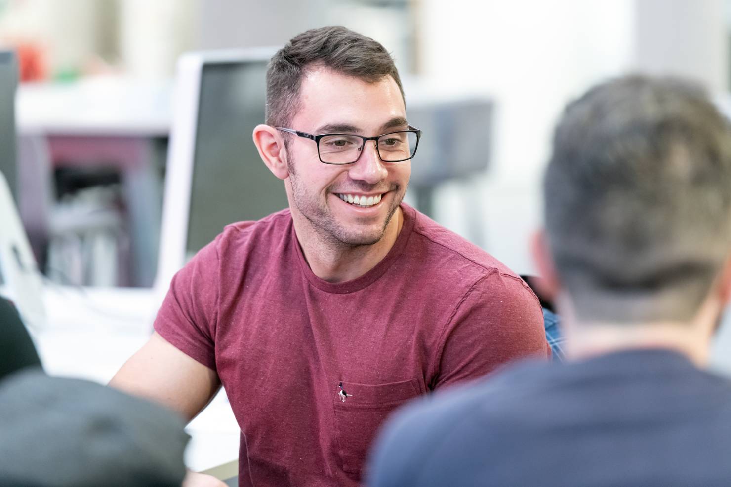 Close-up of a student smiling