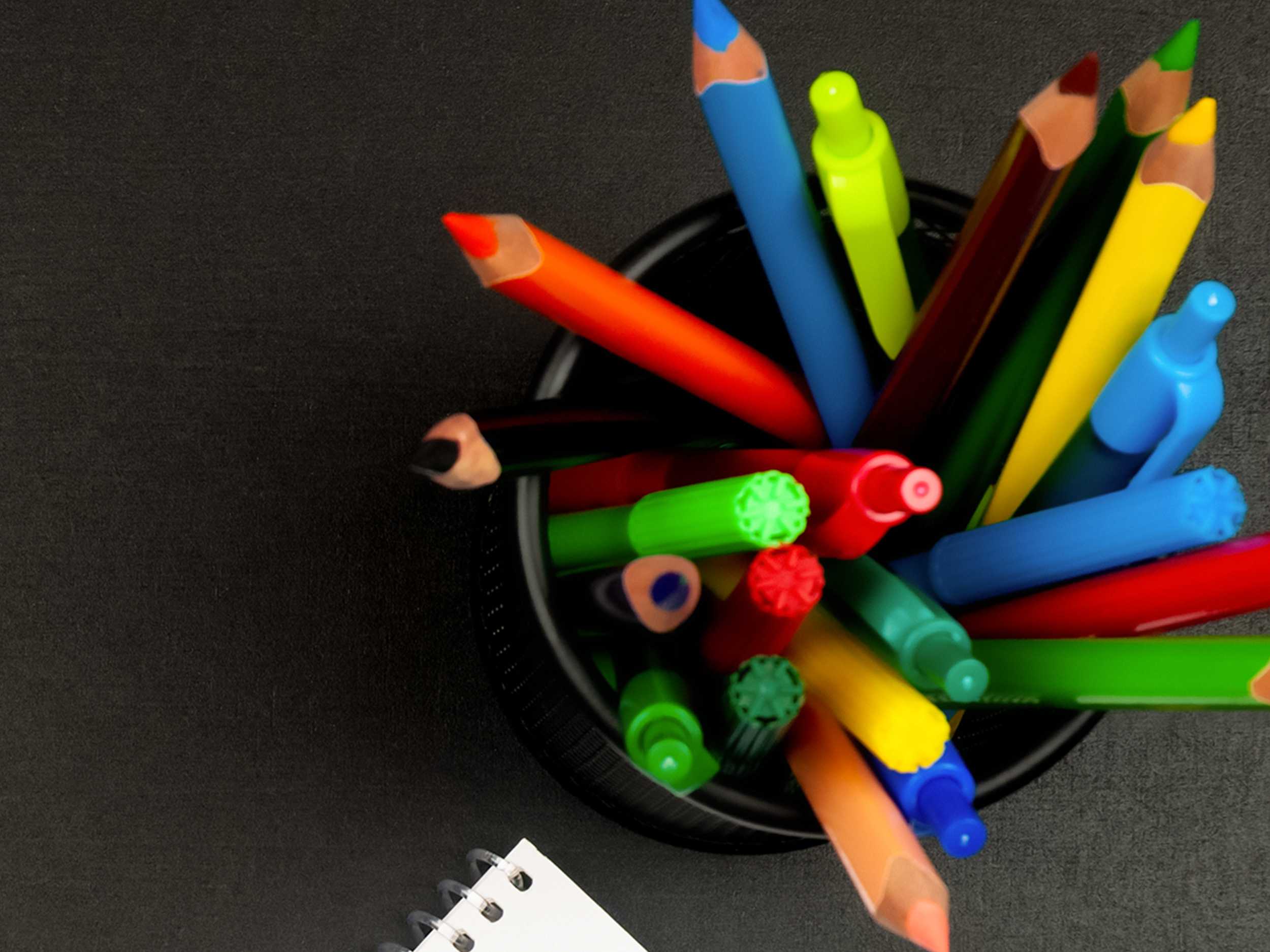 Blue school backpack