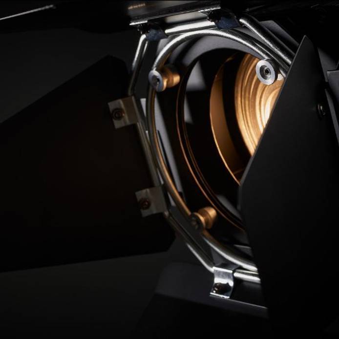 Film lighting fixture close up