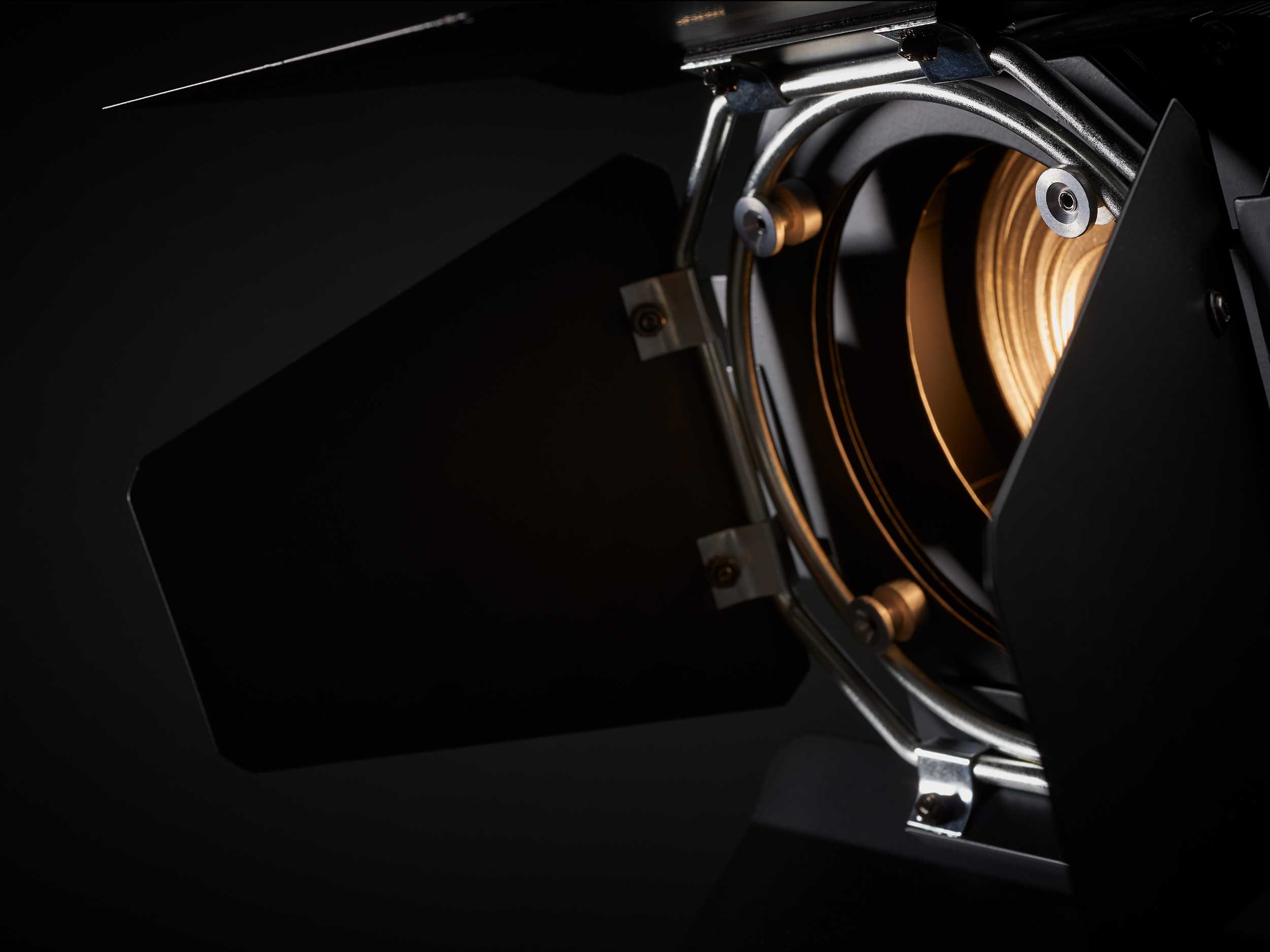 Film lighting fixture close up