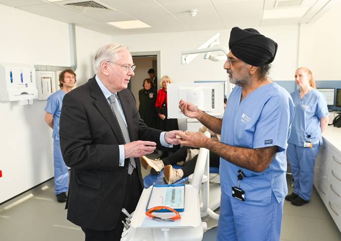 HRH The Duke of Gloucester meets staff at the Dental CIC