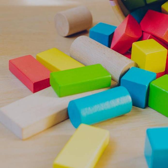 Colourful building blocks