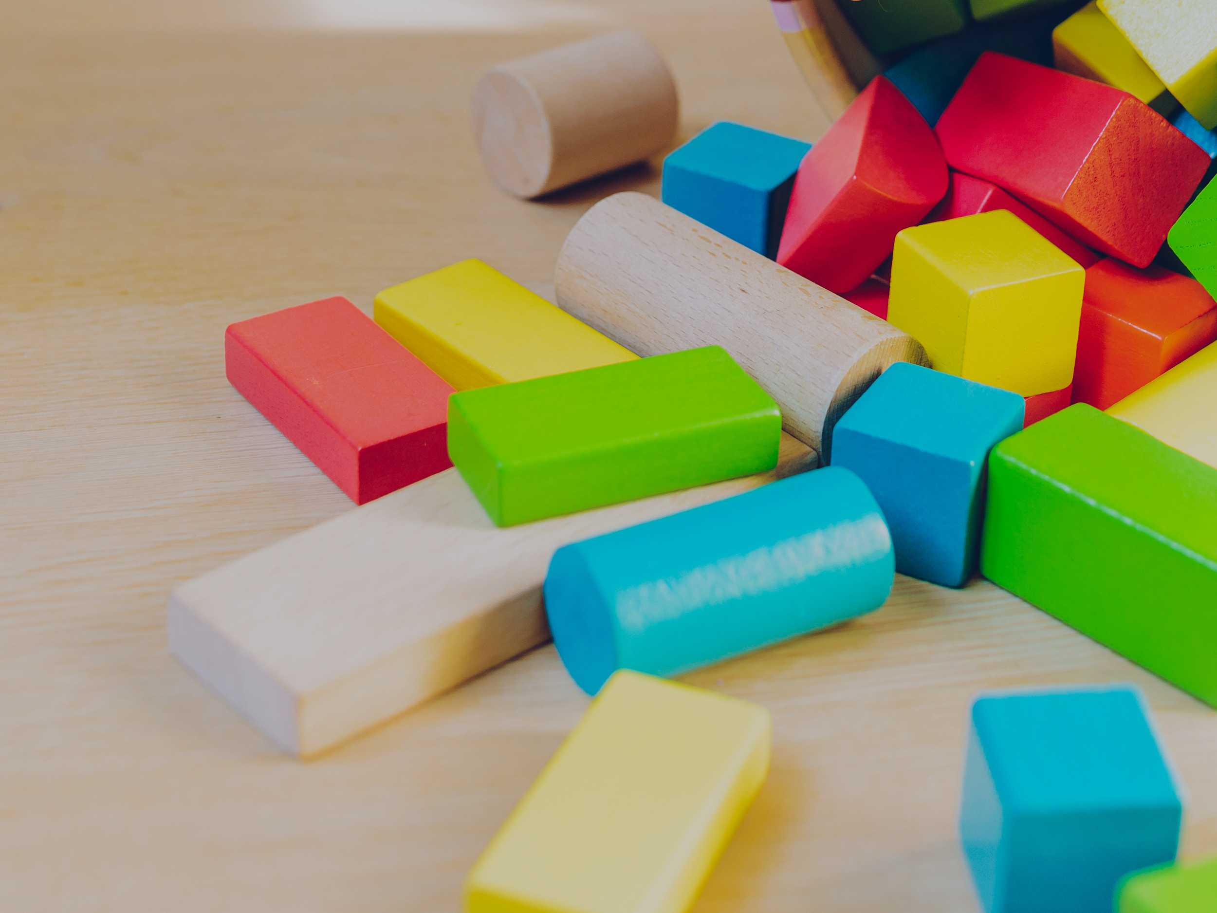 Colourful building blocks