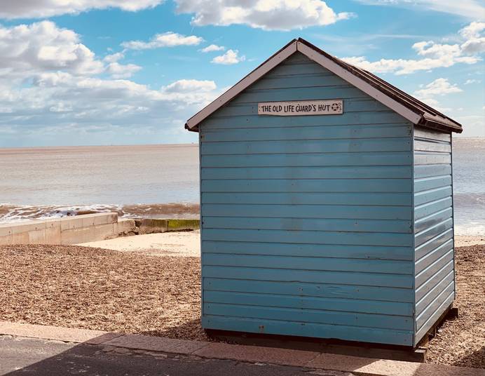 A beach hut in Felixstowe