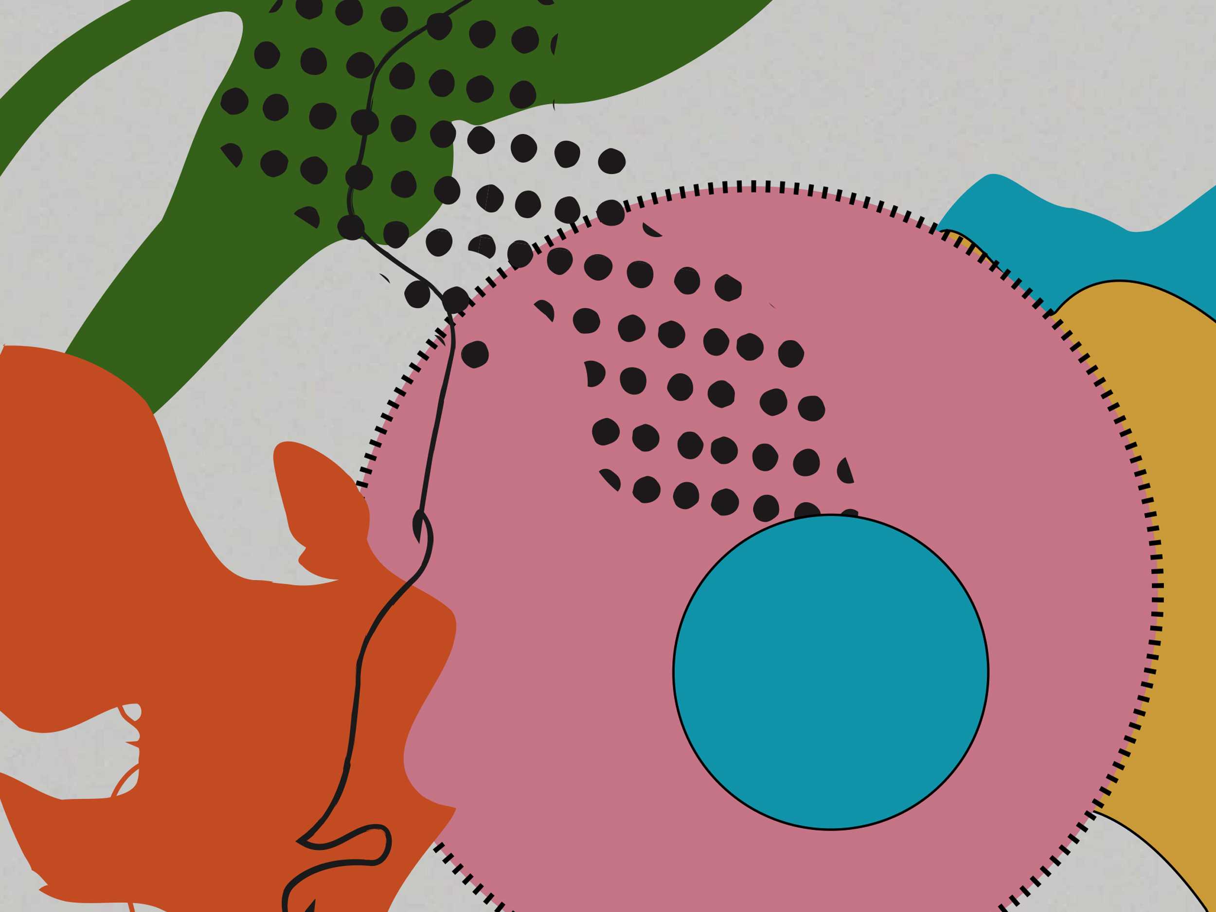 Close-up abstract illustration