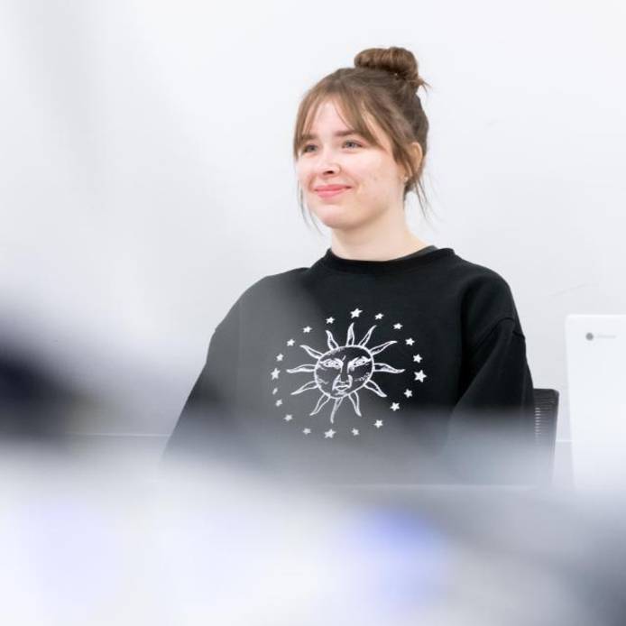 Students sitting in a seminar