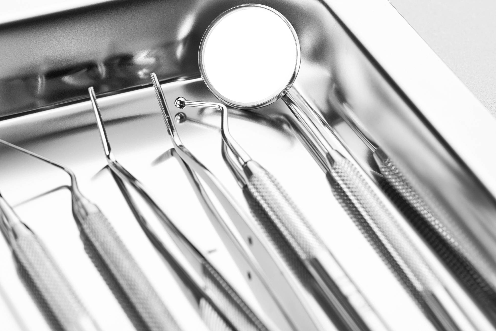 Close up of dental tools