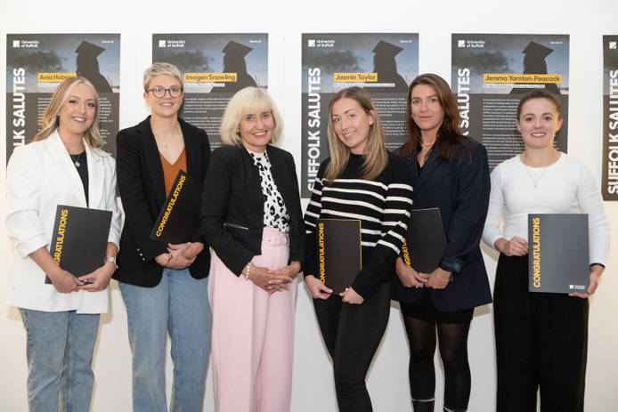 Award winners for our Suffolk Salutes award