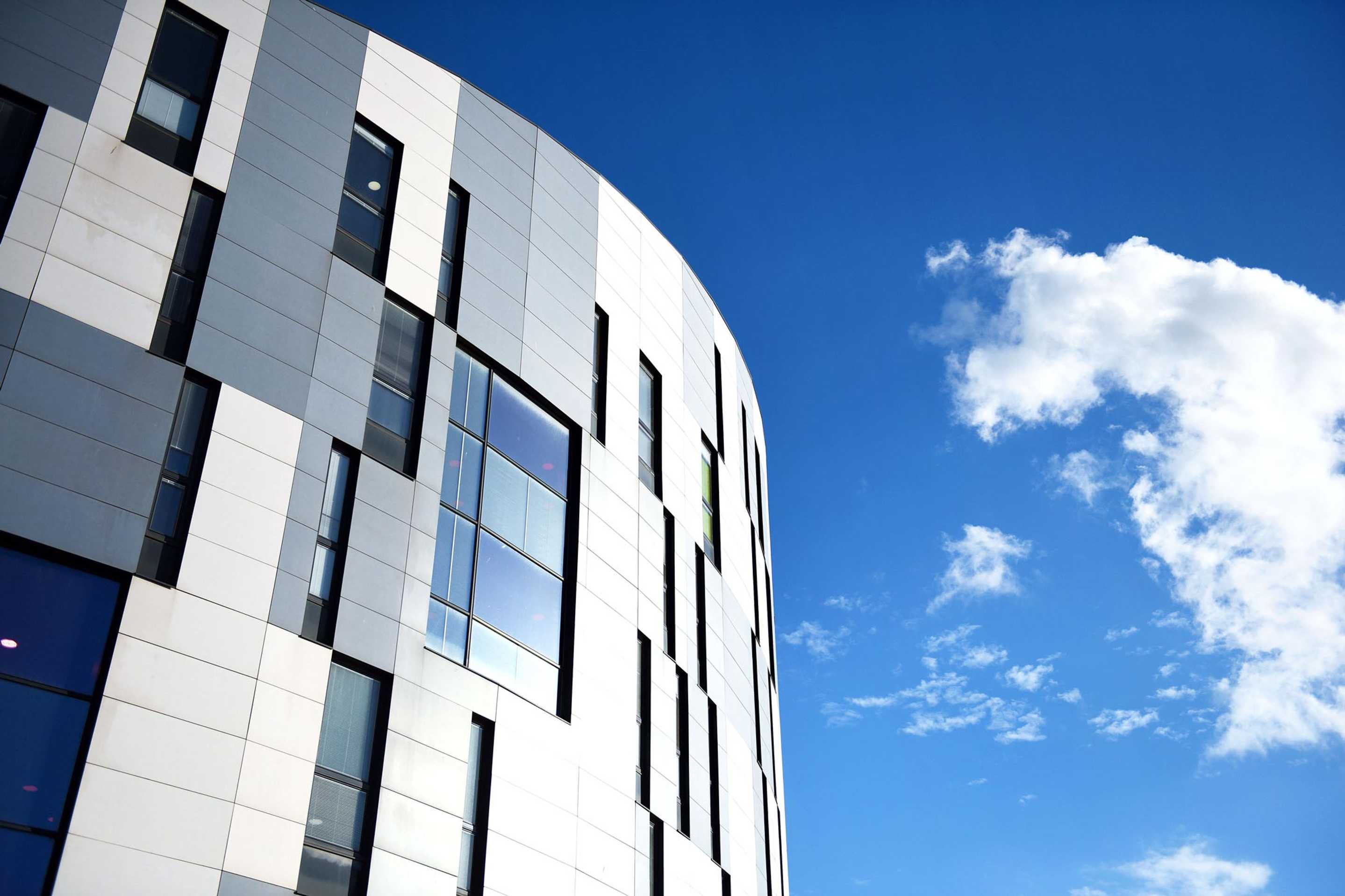 Close-up of the Waterfront Building