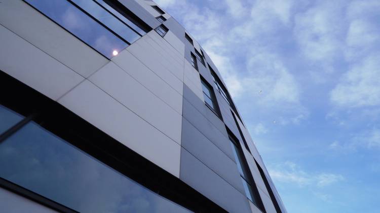 Close-up of the Waterfront Building